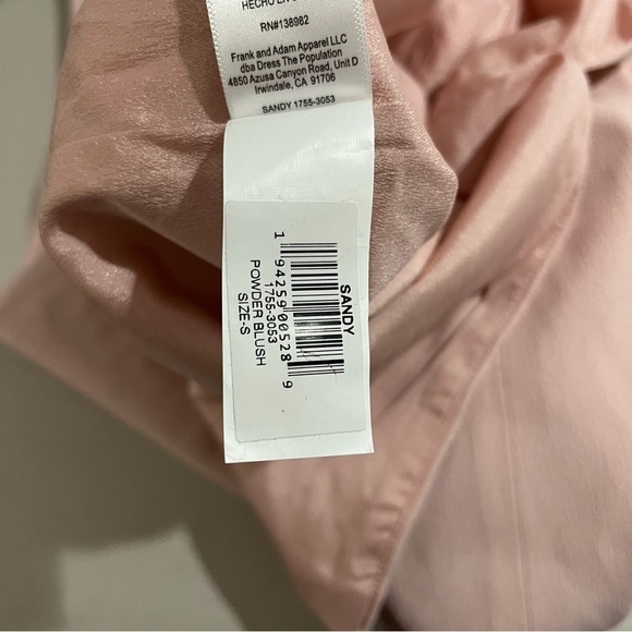 Dress The Population Sandy Sheath Midi Dress Powder Blush Size Small Sleeveless - Picture 7 of 8